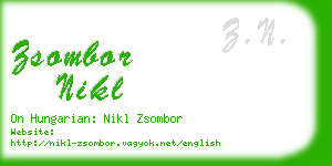 zsombor nikl business card